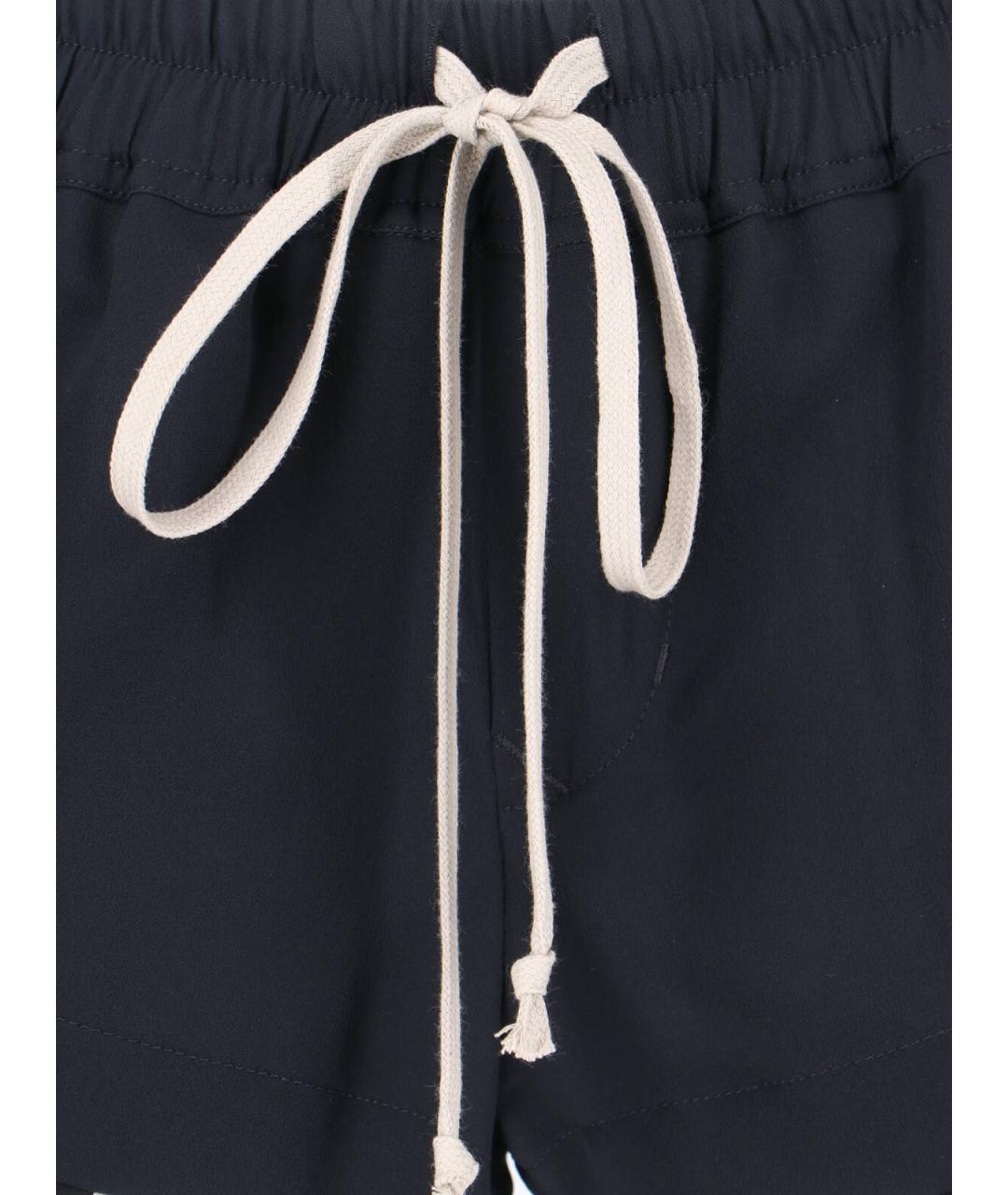 RICK OWENS Черные ацетатные шорты, фото 5