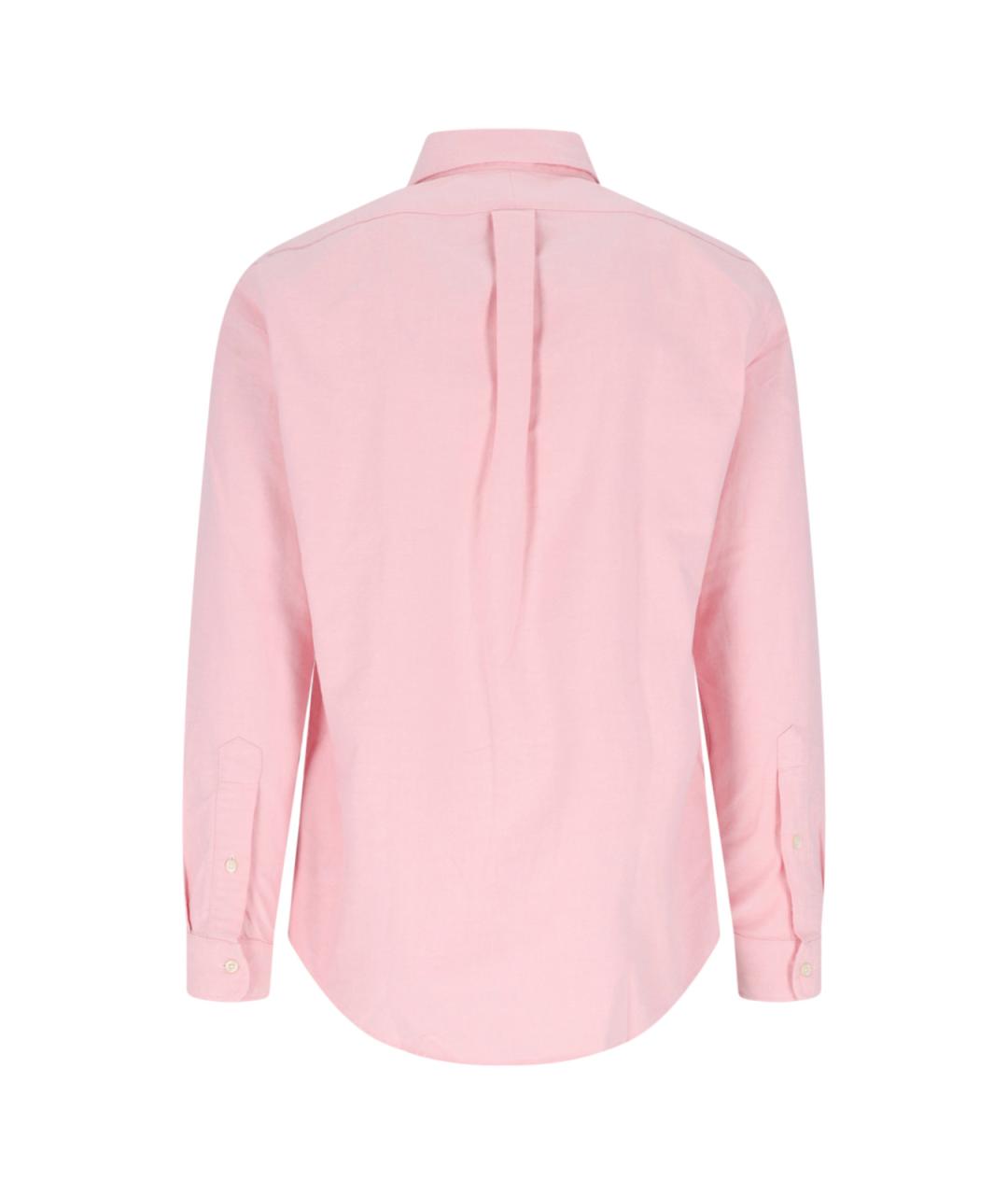 POLO RALPH LAUREN Розовая хлопковая кэжуал рубашка, фото 2