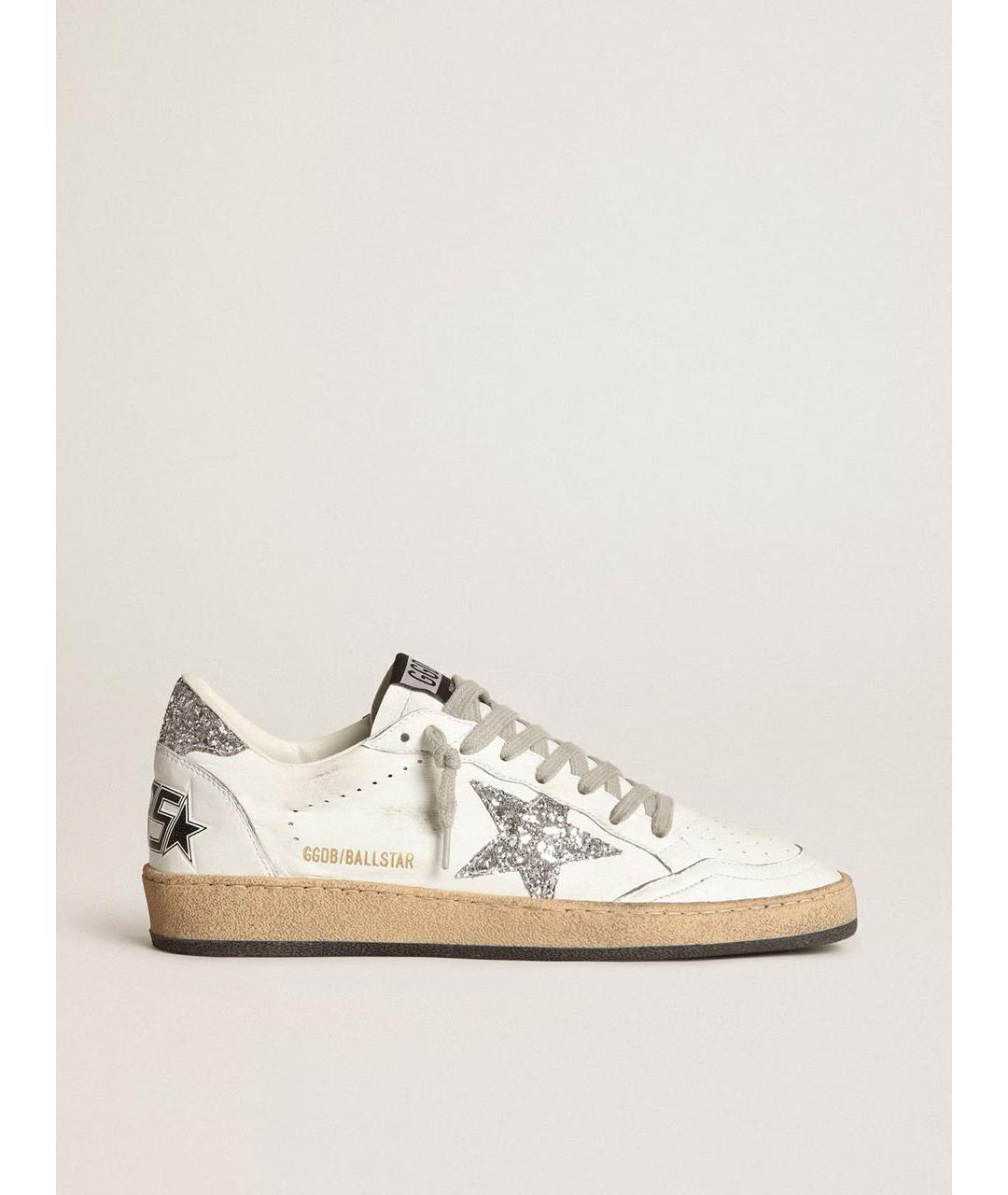 GOLDEN GOOSE DELUXE BRAND Белые кожаные кроссовки, фото 5