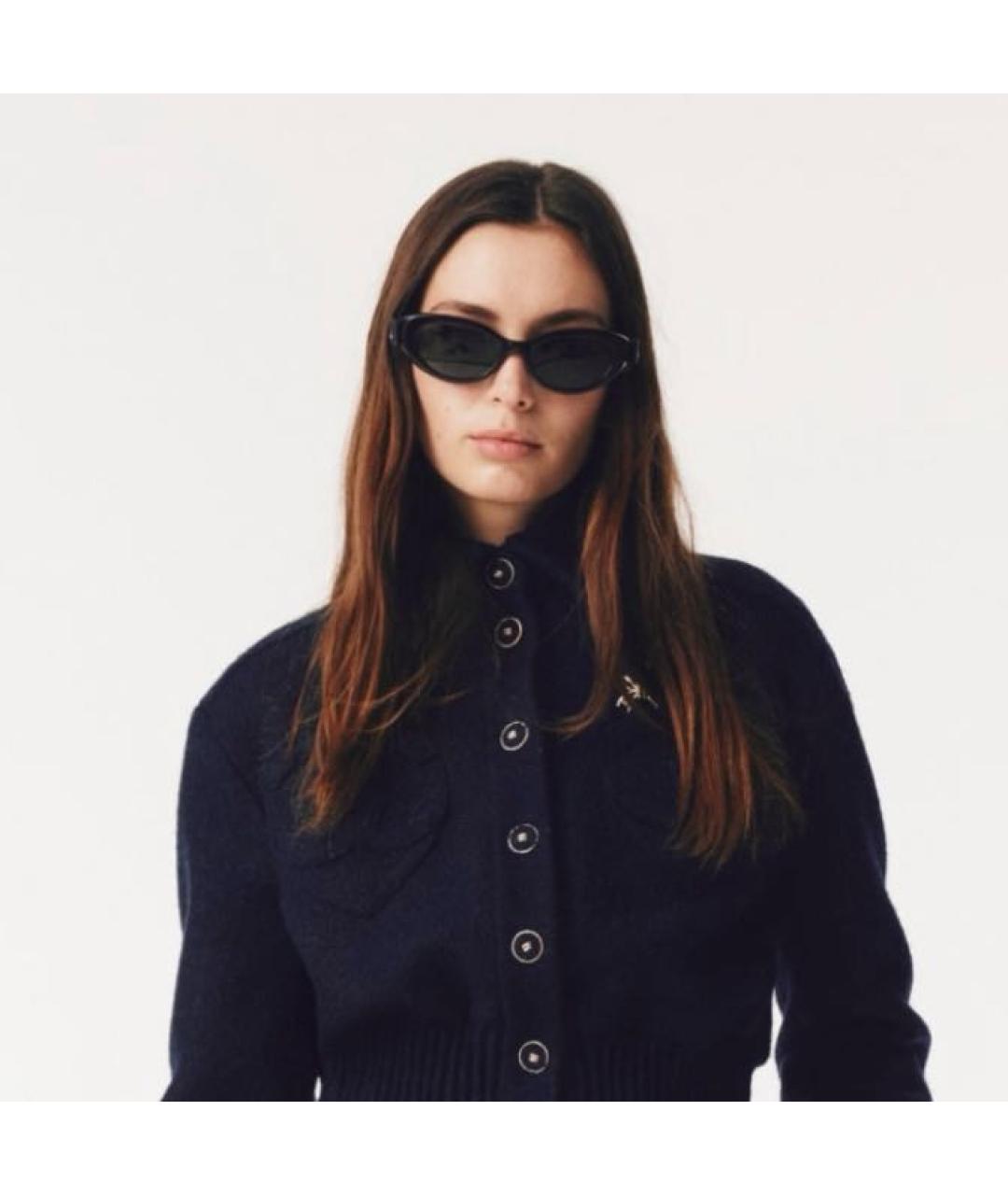 CHANEL Черные пластиковые солнцезащитные очки, фото 4