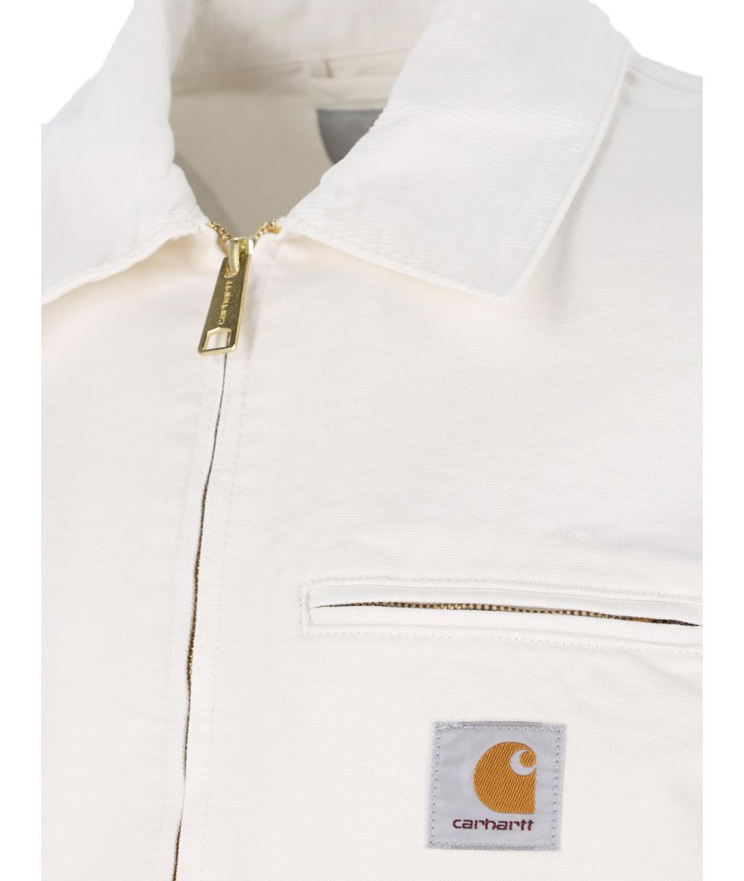 CARHARTT WIP Белая хлопковая куртка, фото 4