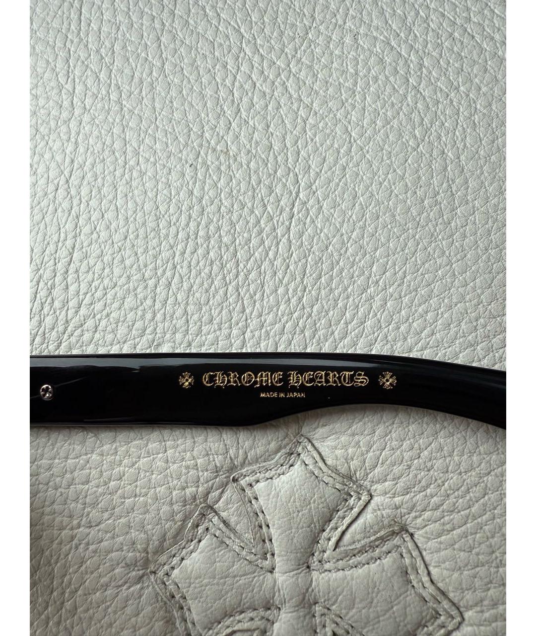 CHROME HEARTS Черные пластиковые солнцезащитные очки, фото 7