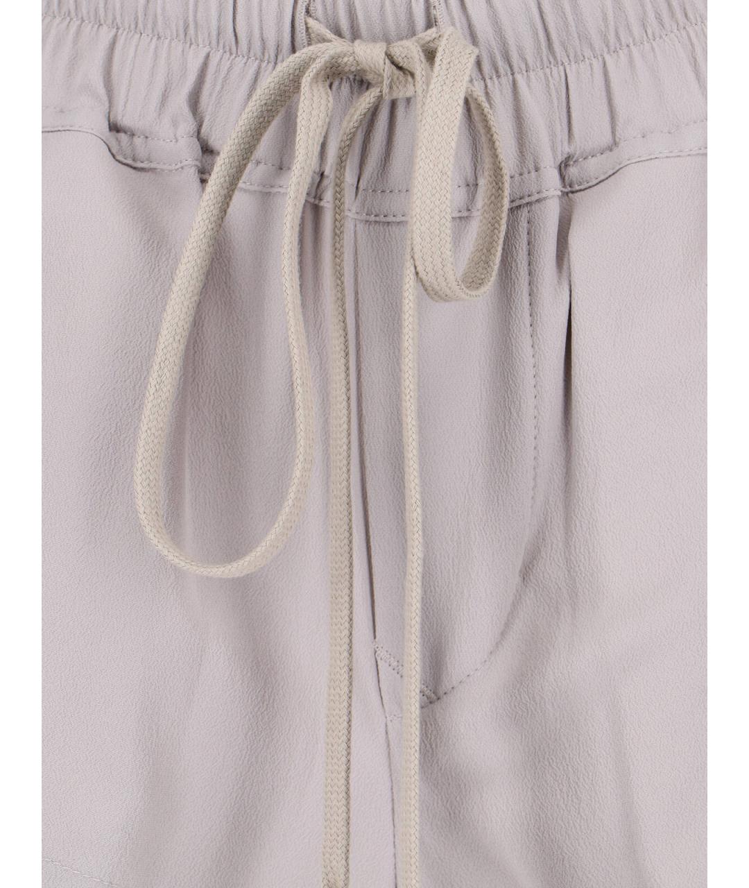 RICK OWENS Белые ацетатные шорты, фото 5