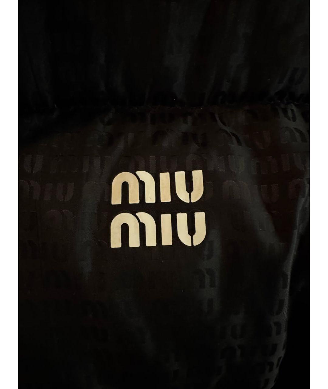 MIU MIU Черный пуховик, фото 4