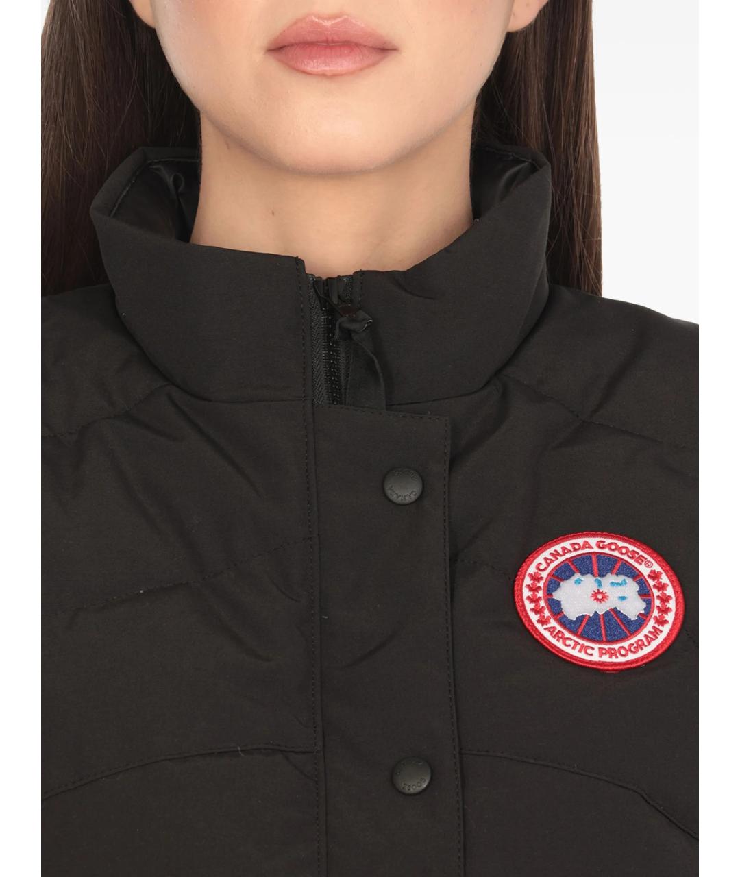 CANADA GOOSE Черный полиэстеровый жилет, фото 5