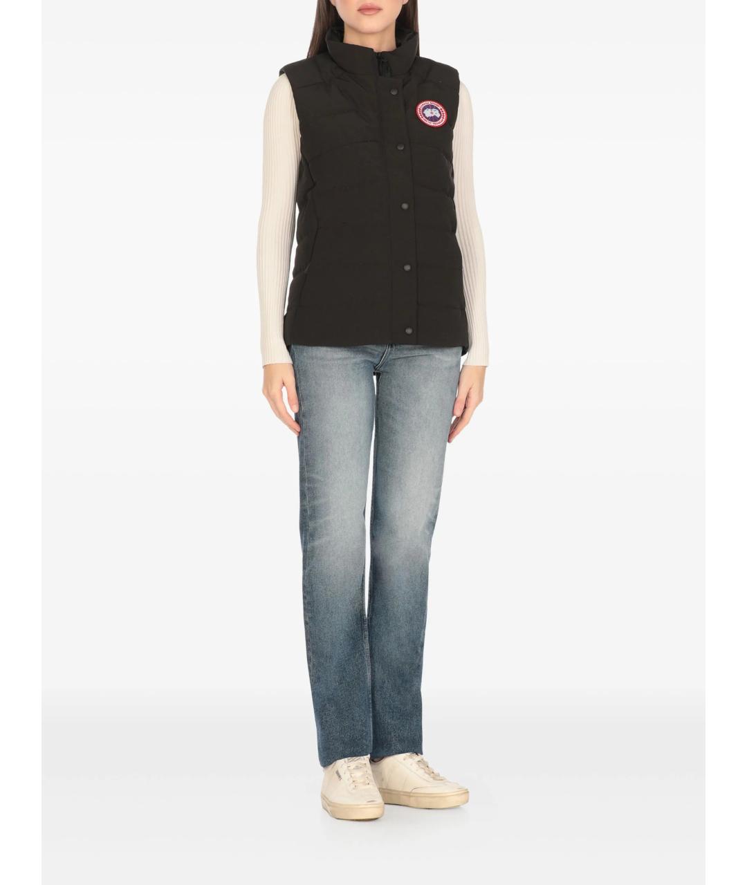 CANADA GOOSE Черный полиэстеровый жилет, фото 3