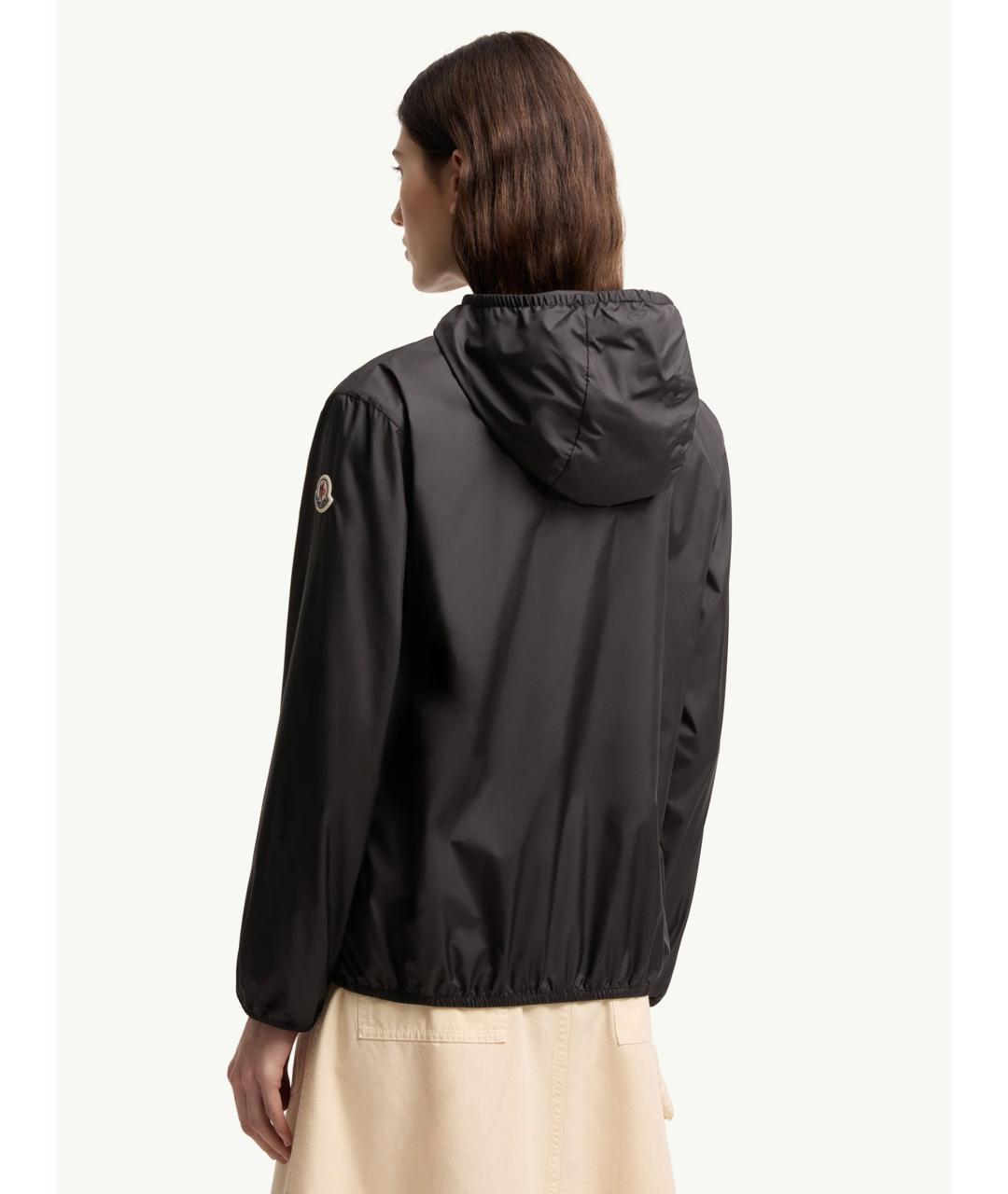 MONCLER Черная полиэстеровая куртка, фото 4