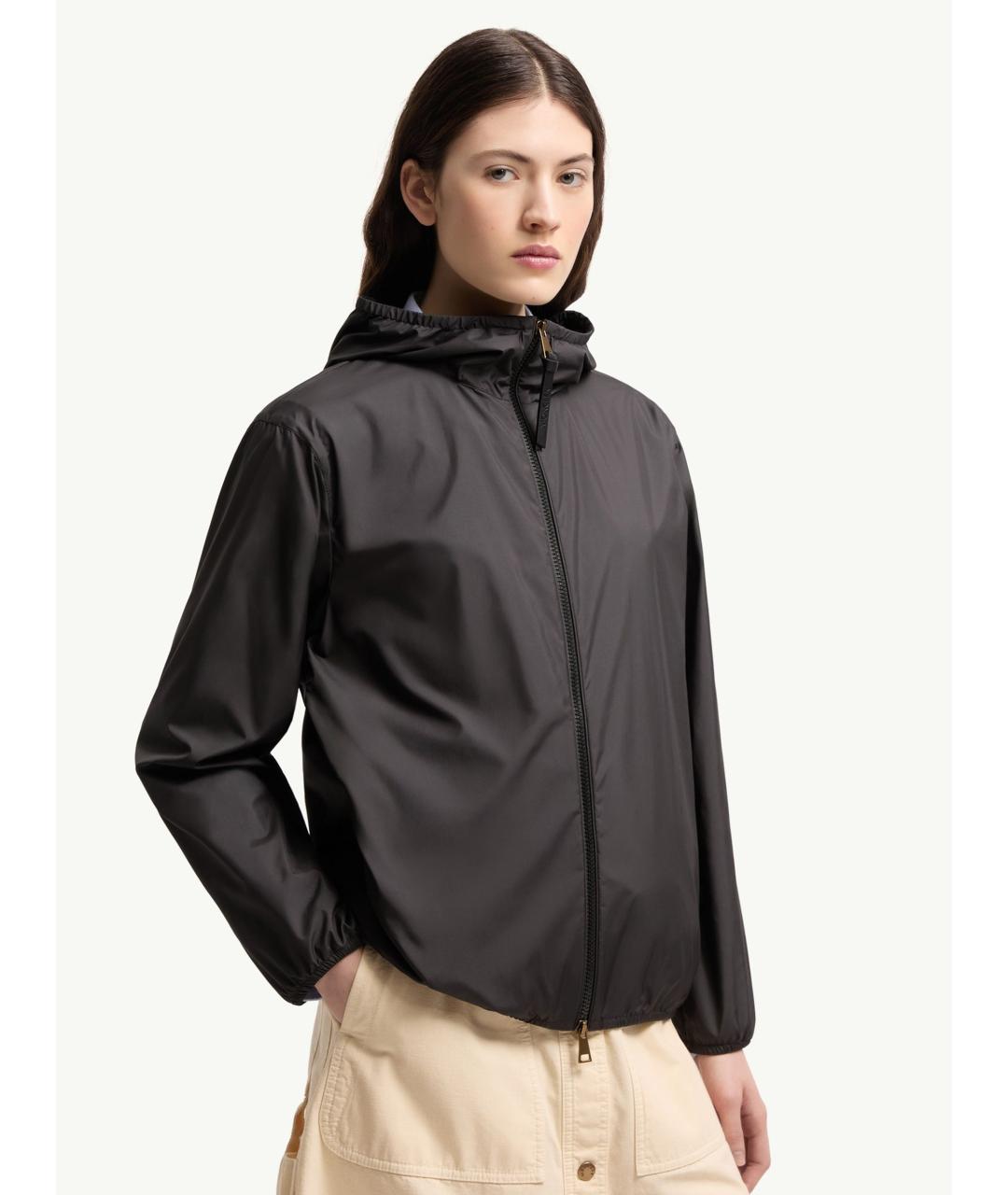 MONCLER Черная полиэстеровая куртка, фото 3