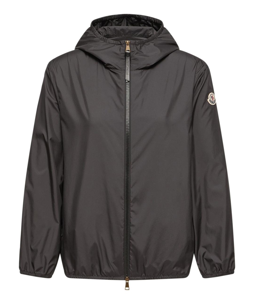 MONCLER Черная полиэстеровая куртка, фото 1