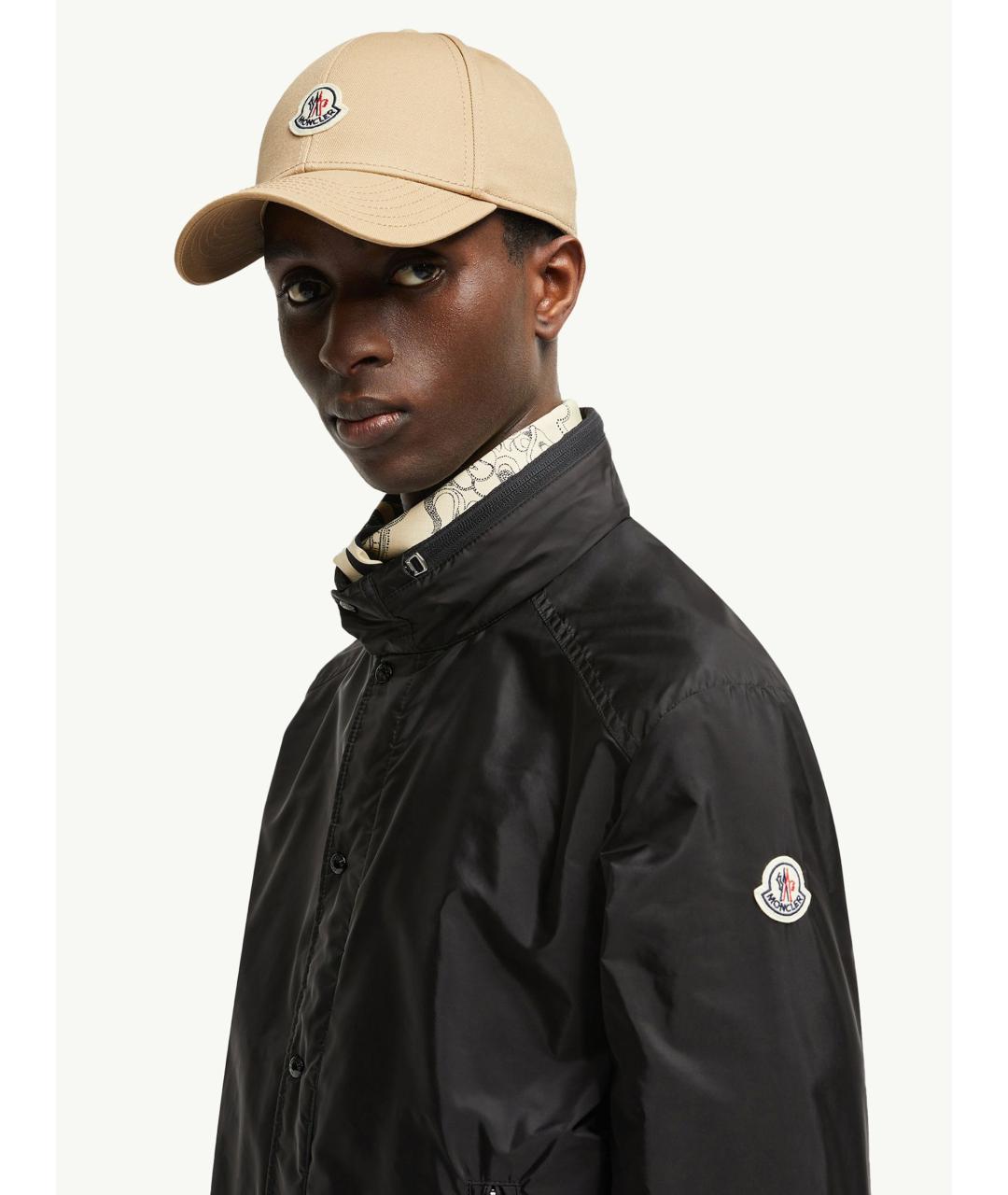 MONCLER Бежевая хлопковая кепка/бейсболка, фото 2