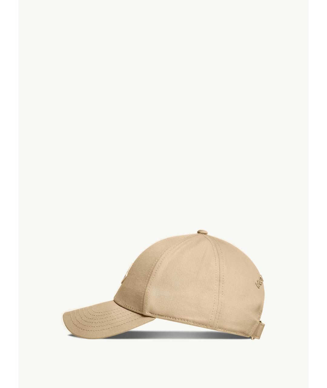 MONCLER Бежевая хлопковая кепка/бейсболка, фото 3