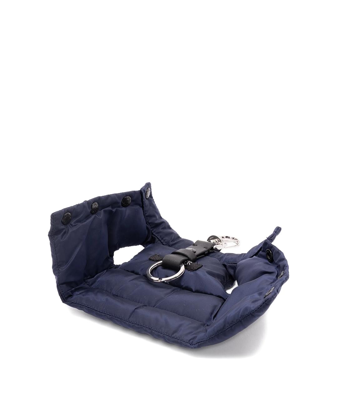 MONCLER Синий брелок, фото 2