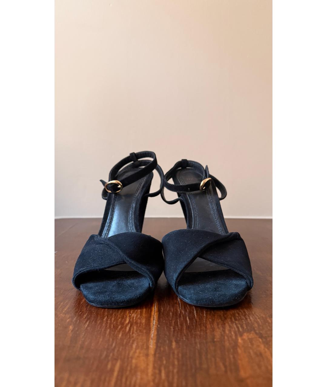 MAJE Черные замшевые босоножки, фото 2