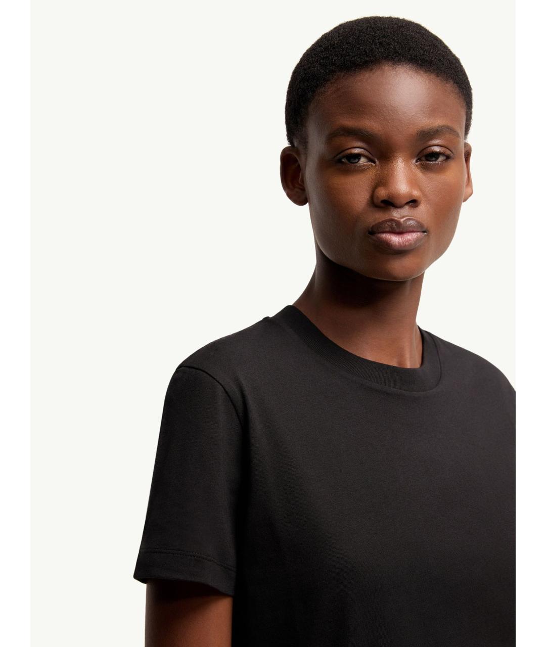 MONCLER Черная футболка, фото 6