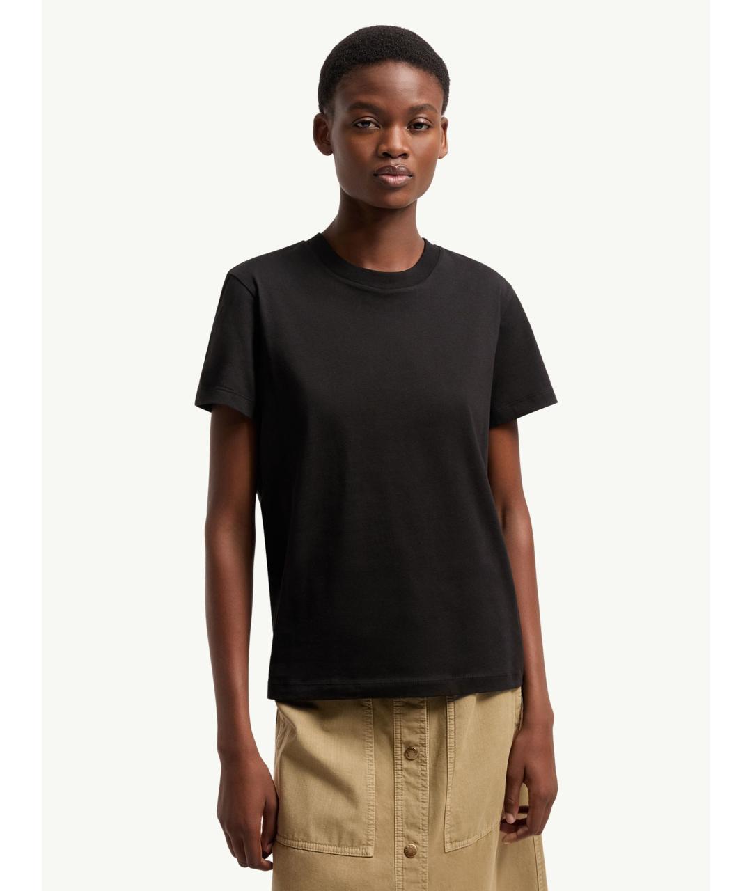 MONCLER Черная футболка, фото 3