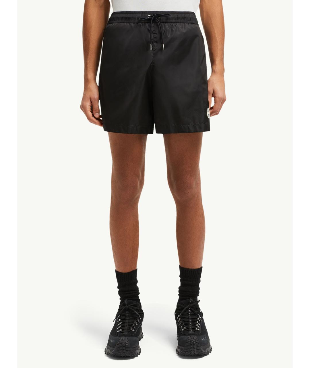 MONCLER Черные полиамидовые плавки, фото 3