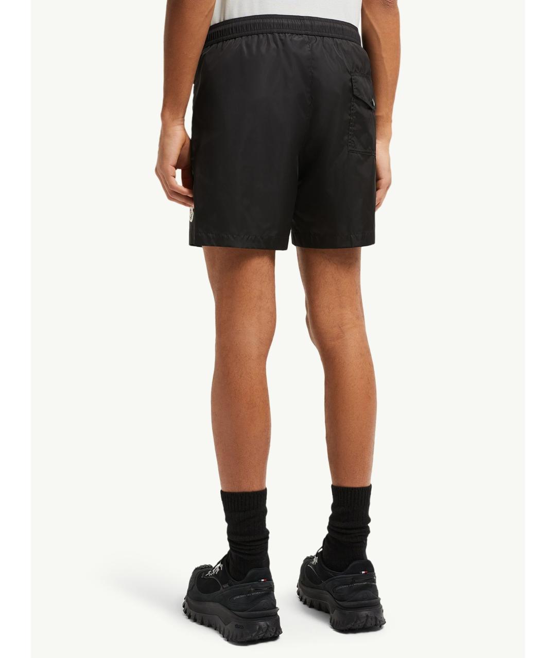 MONCLER Черные полиамидовые плавки, фото 4