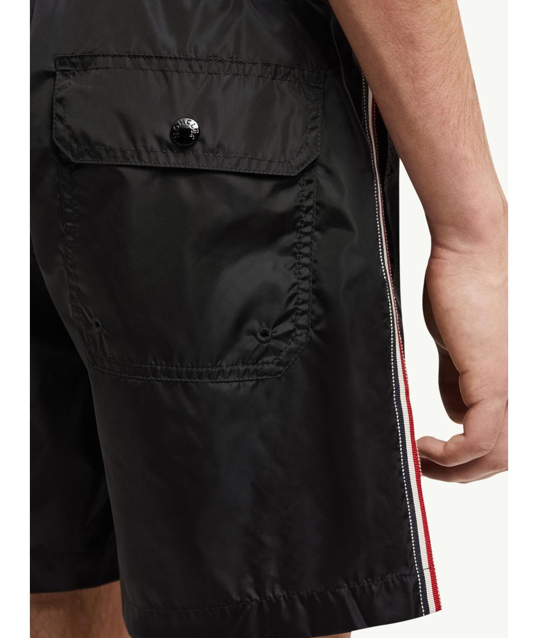 MONCLER Черные полиамидовые плавки, фото 6