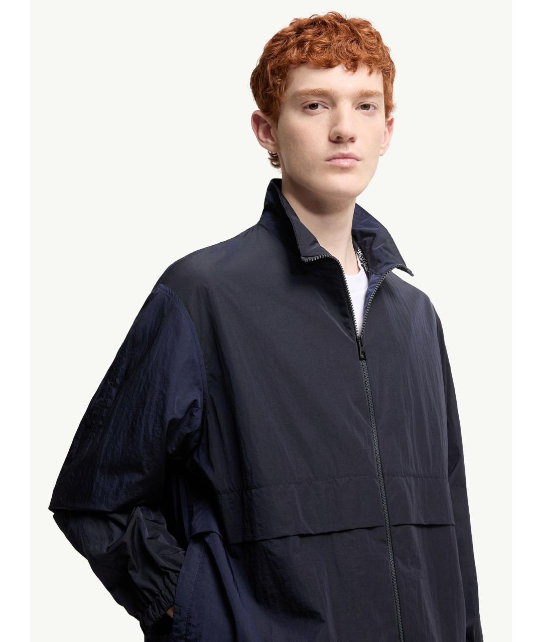 MONCLER Синяя полиамидовая куртка, фото 5