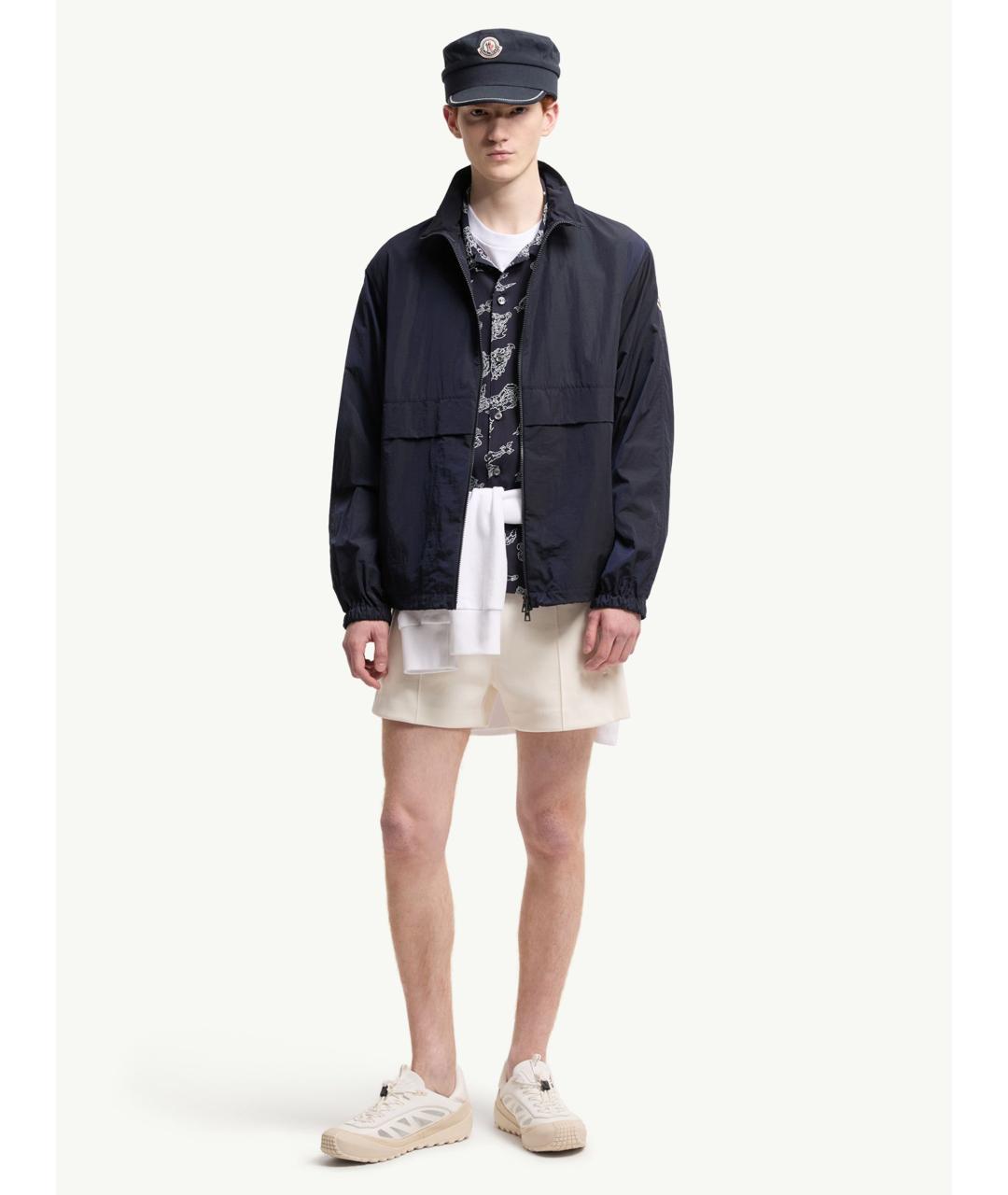 MONCLER Синяя полиамидовая куртка, фото 2