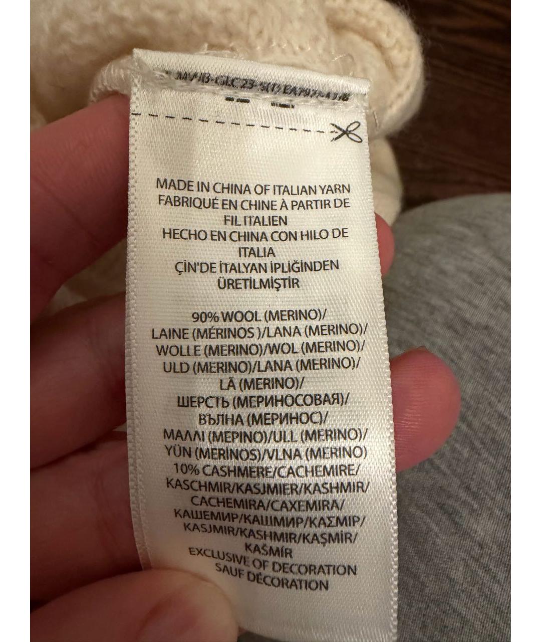 POLO RALPH LAUREN Белый шерстяной джемпер / свитер, фото 3