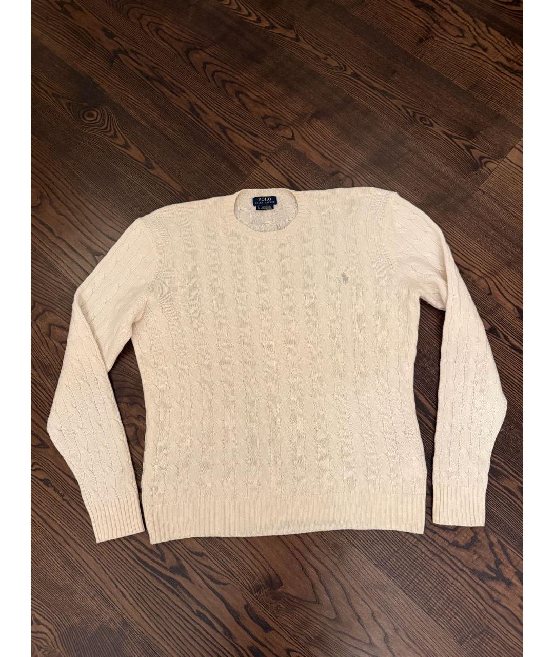 POLO RALPH LAUREN Белый шерстяной джемпер / свитер, фото 6