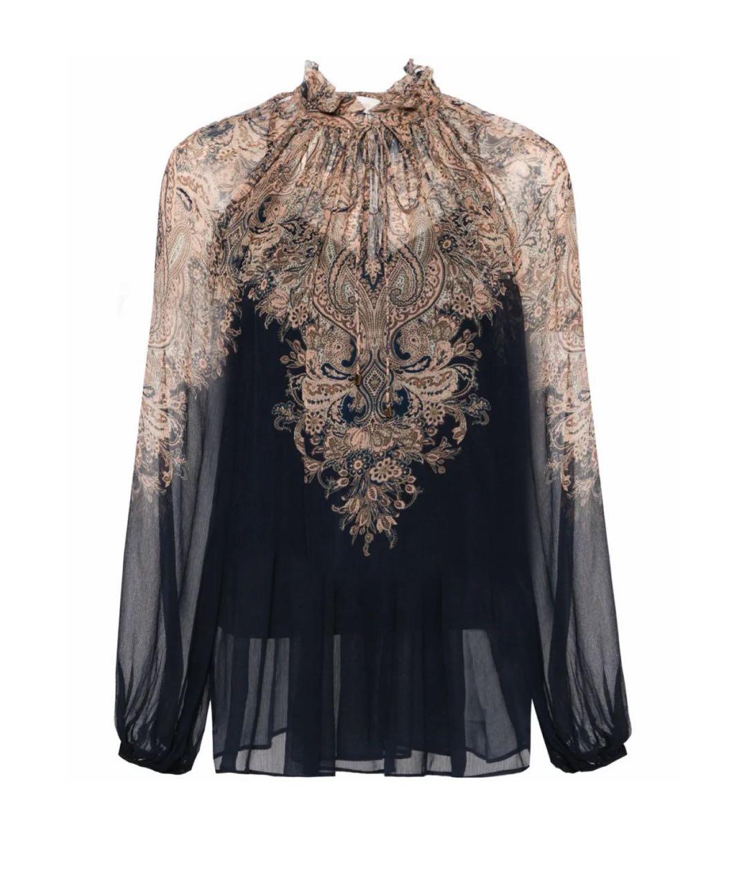 ZIMMERMANN Черное шифоновое платье, фото 5