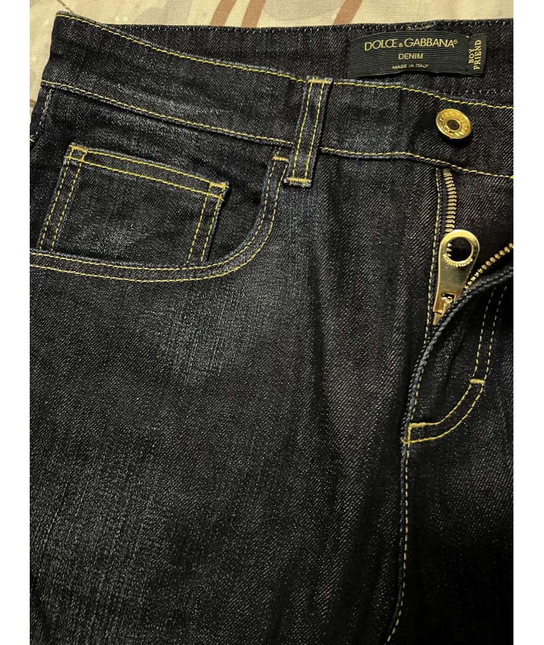DOLCE&GABBANA Темно-синие деним детские джинсы, фото 3