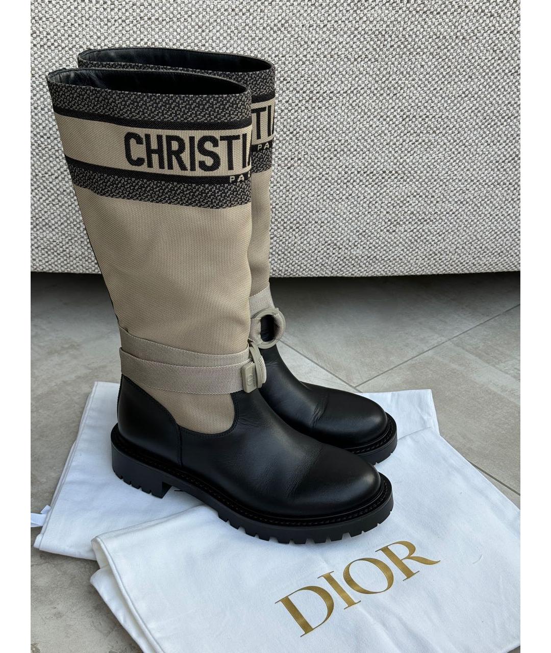 CHRISTIAN DIOR Мульти сапоги, фото 8