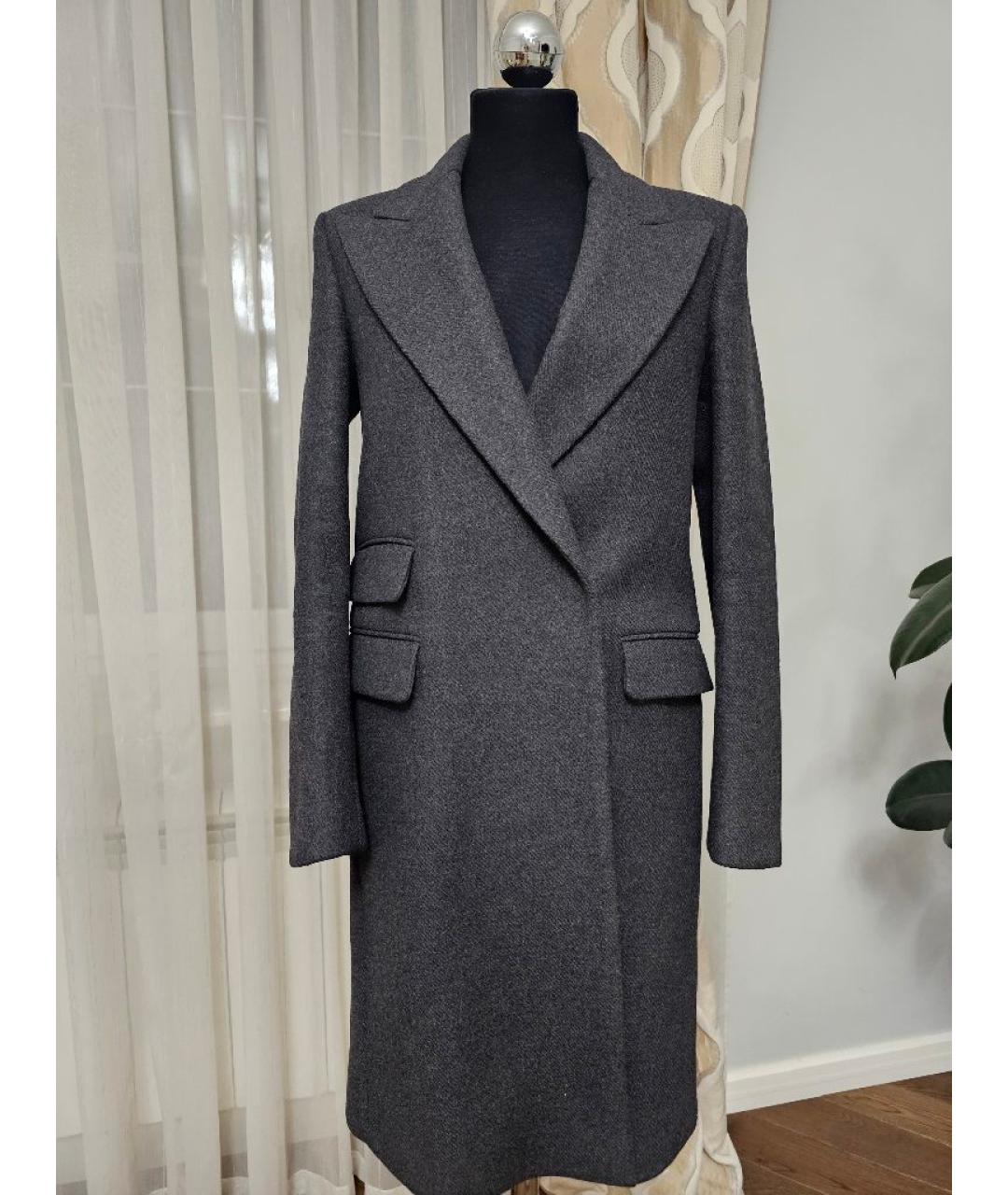 STELLA MCCARTNEY Антрацитовое шерстяное пальто, фото 10