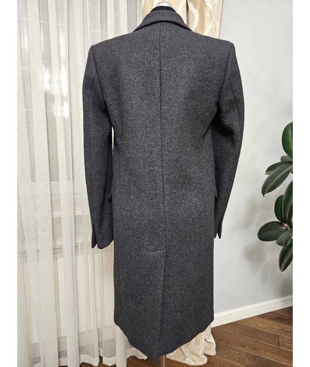 STELLA MCCARTNEY Антрацитовое шерстяное пальто, фото 2