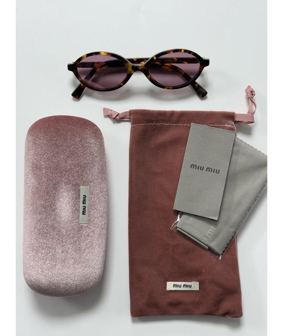 MIU MIU Розовые солнцезащитные очки, фото 7