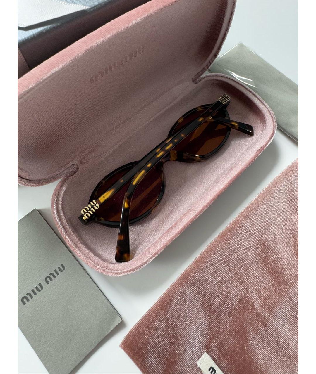 MIU MIU Розовые солнцезащитные очки, фото 5