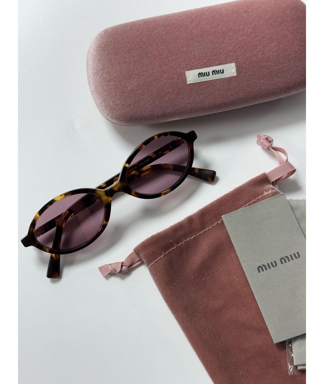 MIU MIU Розовые солнцезащитные очки, фото 6