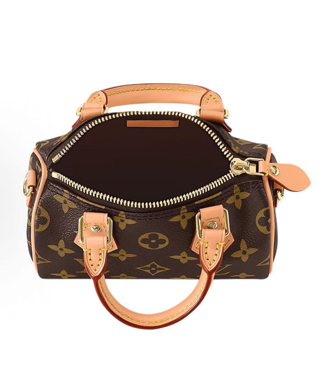 LOUIS VUITTON Коричневая сумка с короткими ручками, фото 4