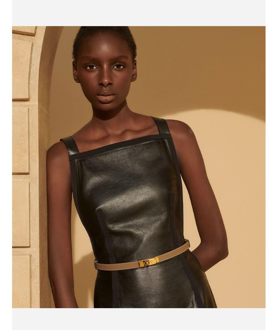 HERMES Оранжевый ремень, фото 2