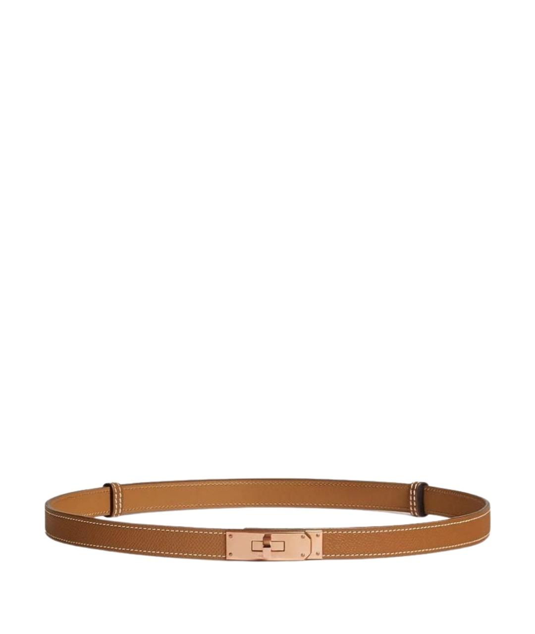 HERMES Оранжевый ремень, фото 1