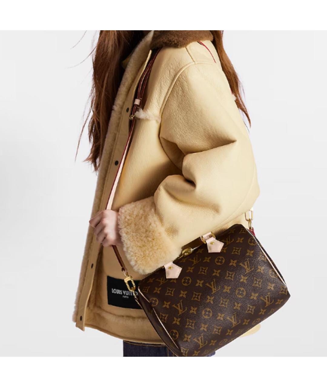 LOUIS VUITTON Коричневая сумка с короткими ручками, фото 5