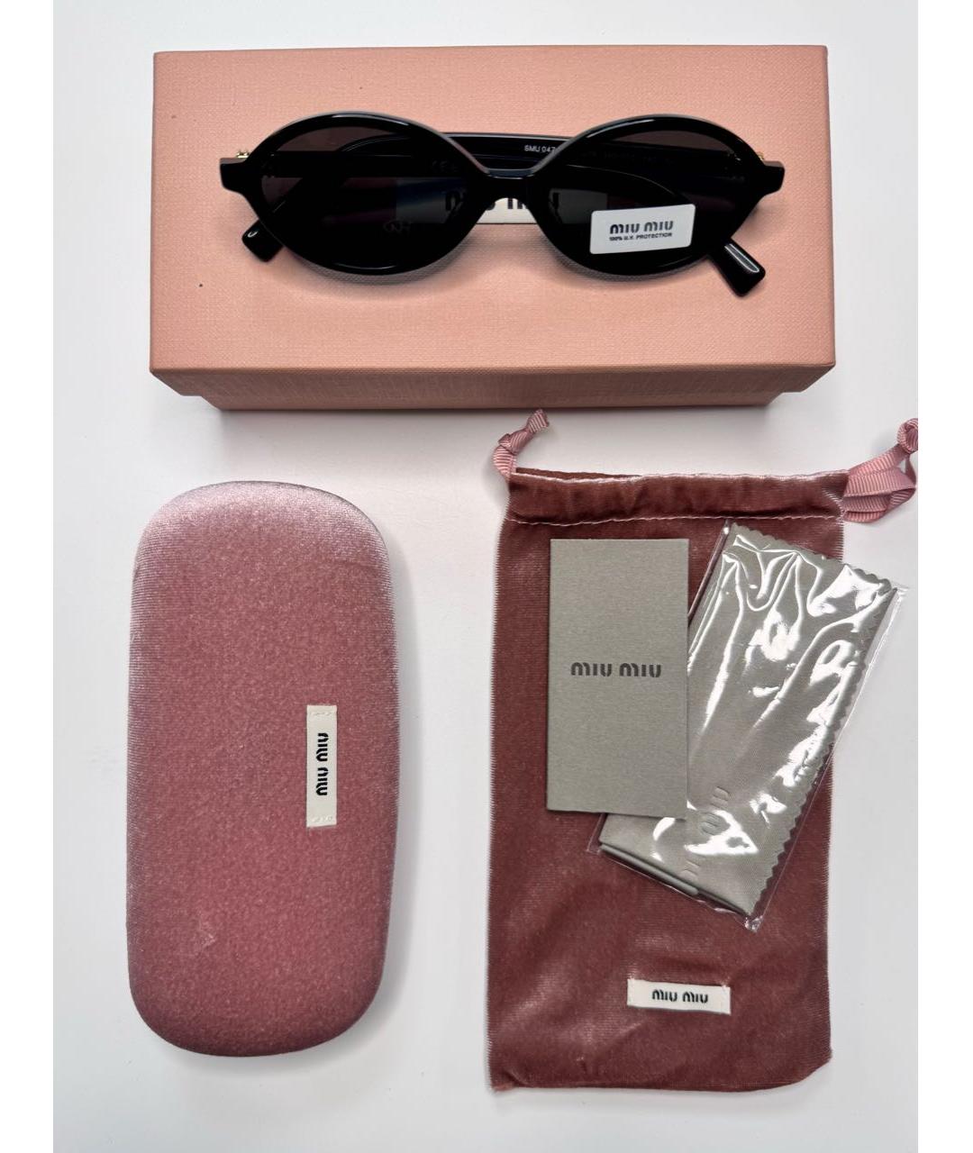 MIU MIU Черные солнцезащитные очки, фото 7