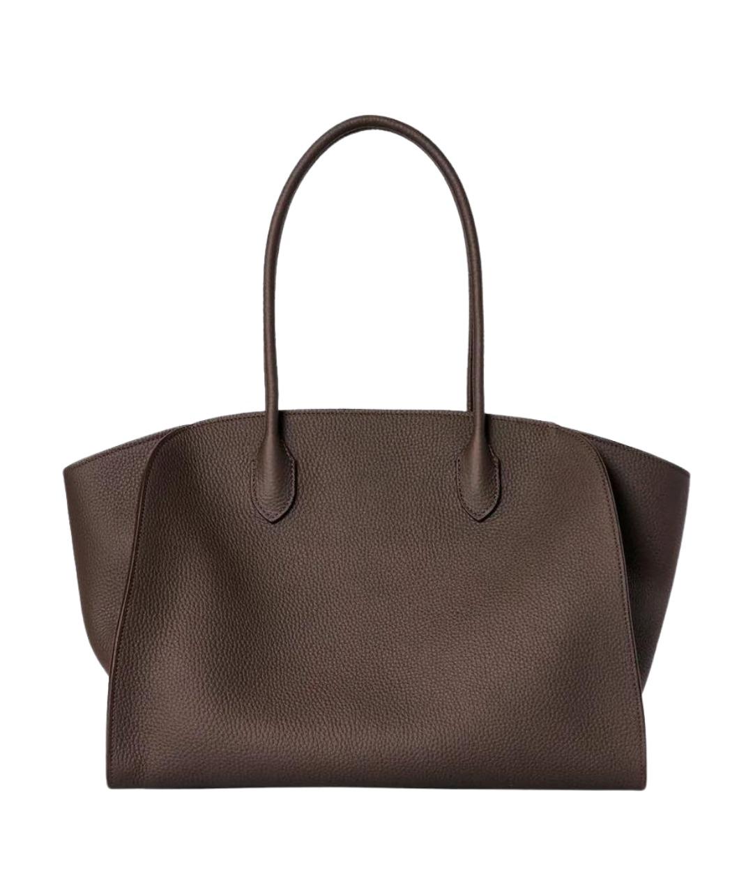 THE ROW Коричневая кожаная сумка тоут, фото 1