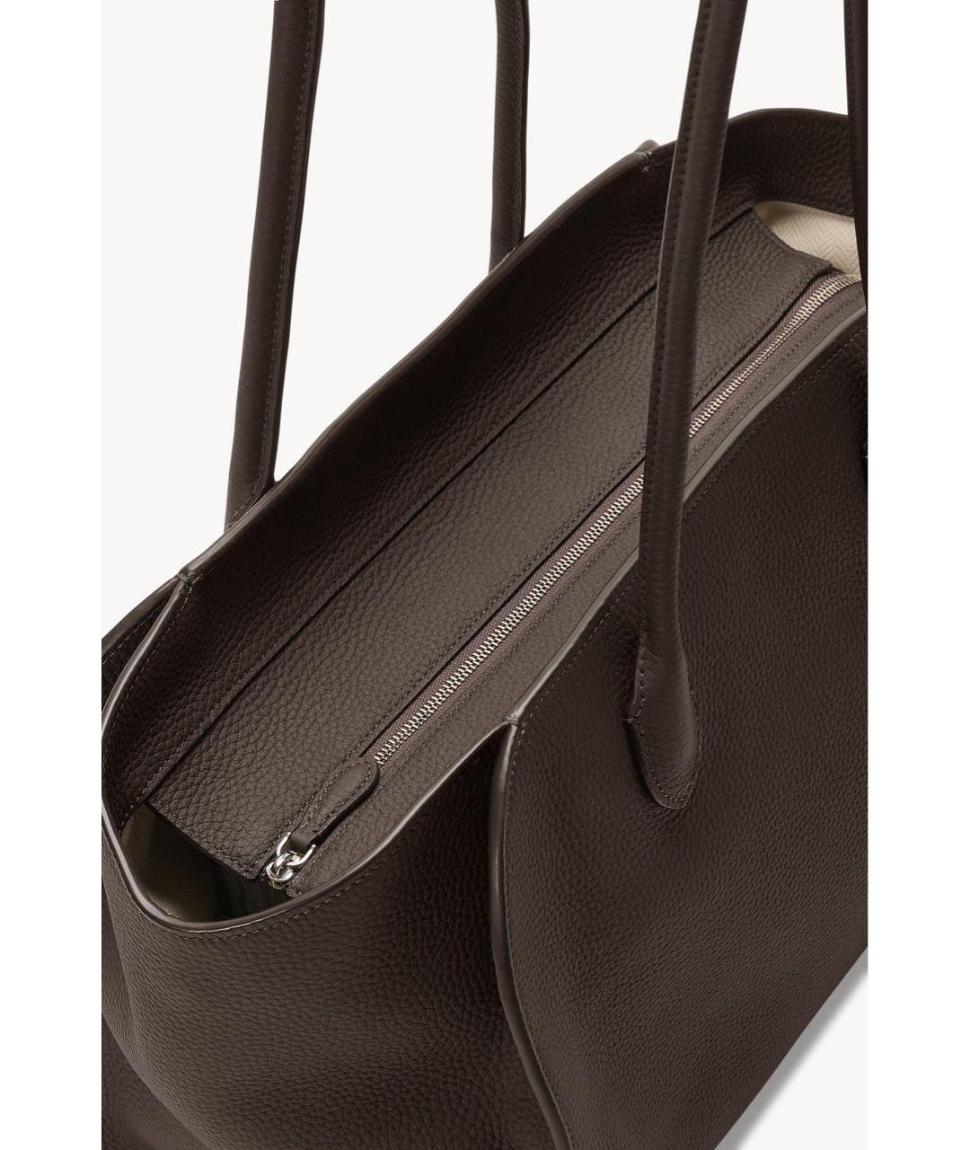 THE ROW Коричневая кожаная сумка тоут, фото 5