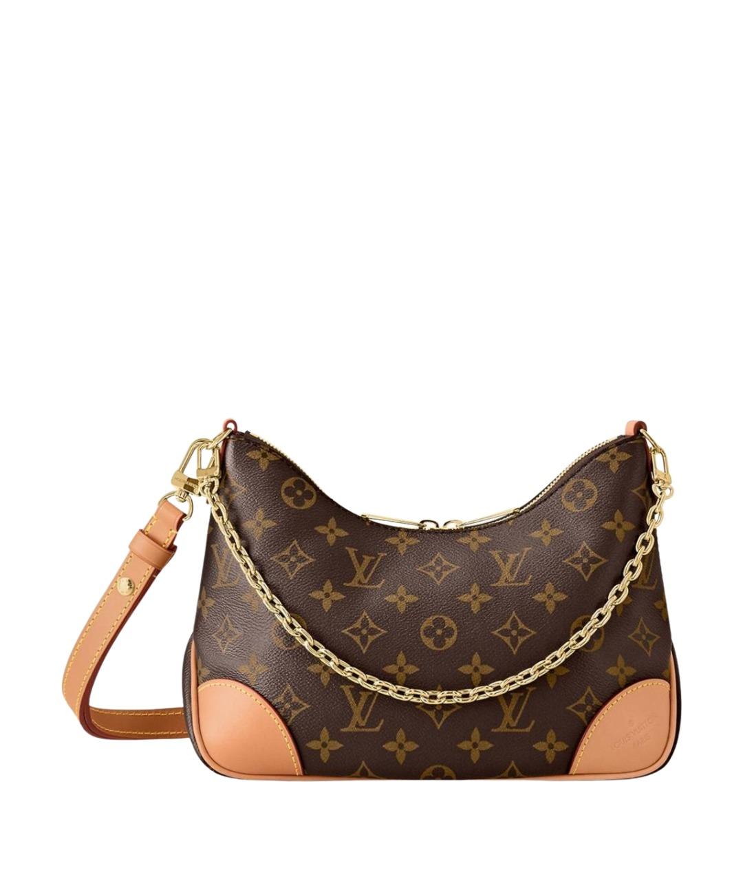 LOUIS VUITTON Коричневая кожаная сумка через плечо, фото 1