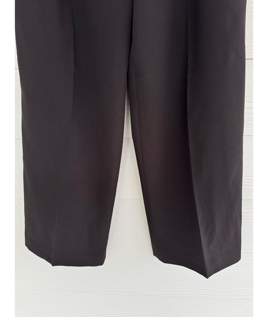 DKNY Черные полиэстеровые брюки широкие, фото 3