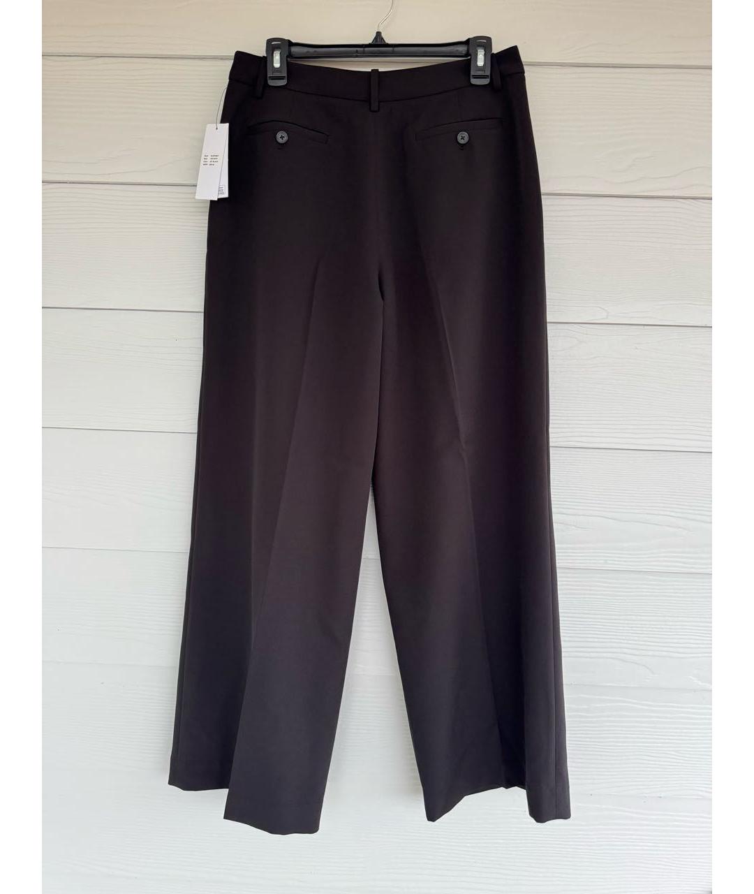 DKNY Черные полиэстеровые брюки широкие, фото 5