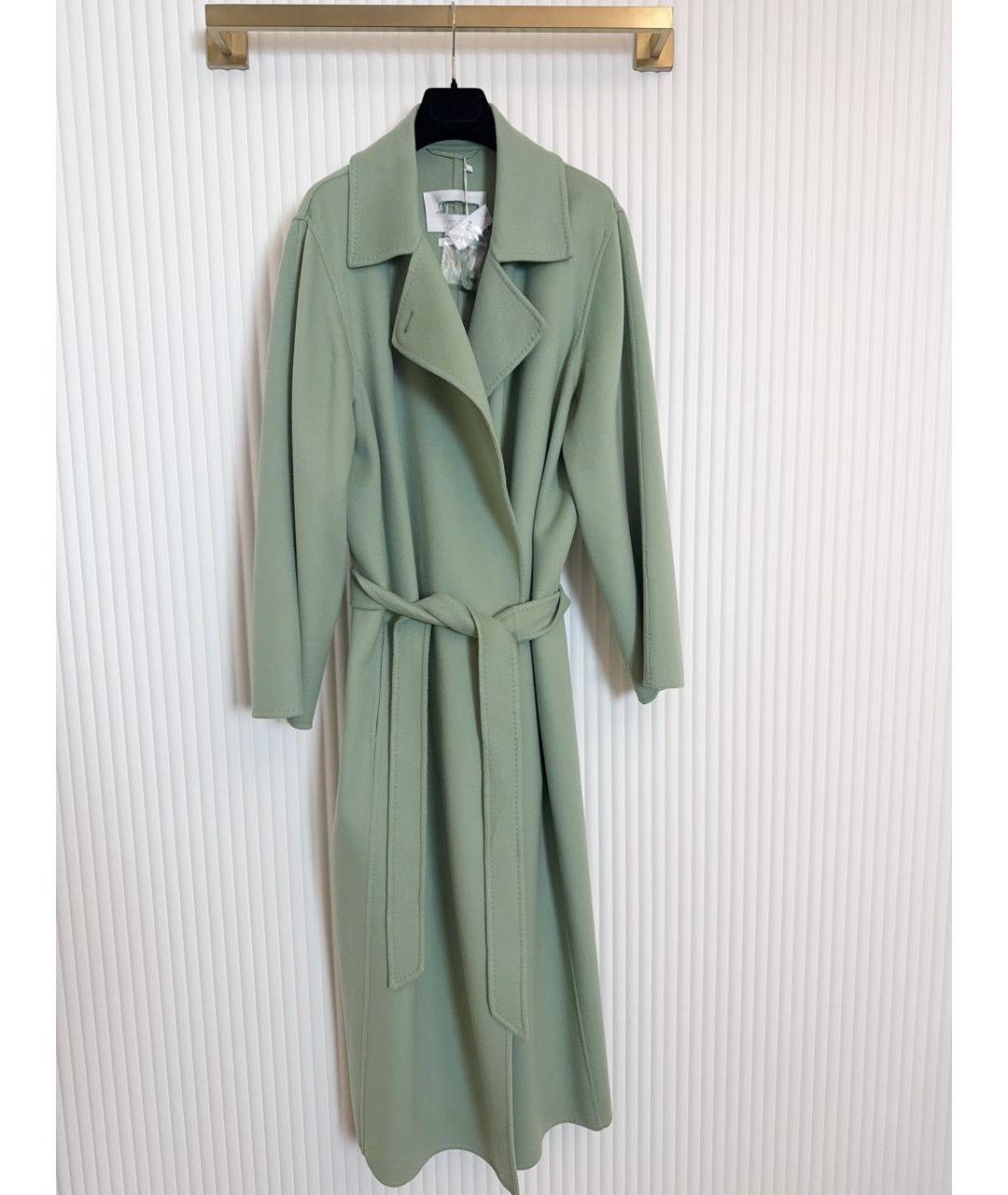 MAX MARA Зеленые кашемировое пальто, фото 5