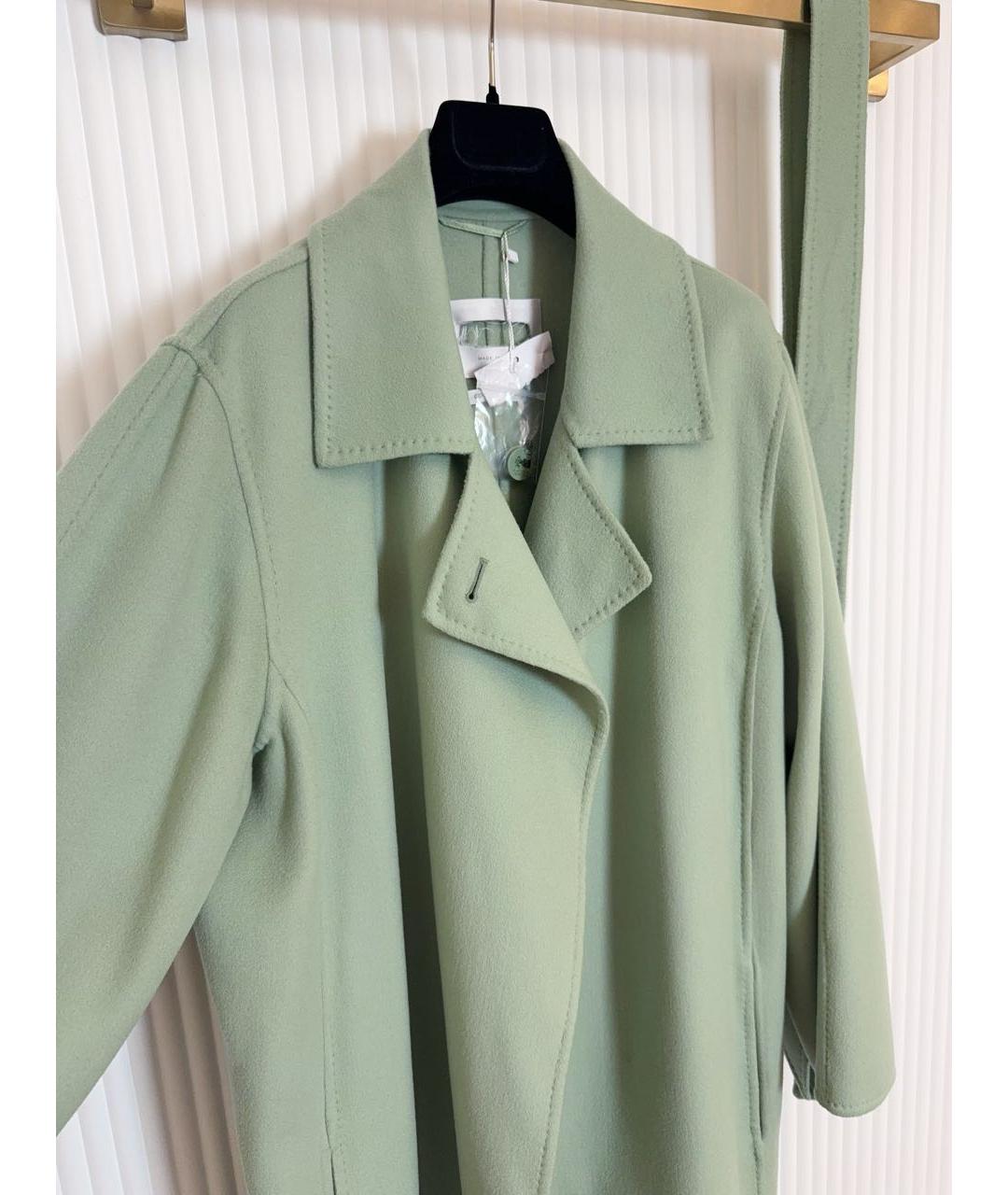 MAX MARA Зеленые кашемировое пальто, фото 4