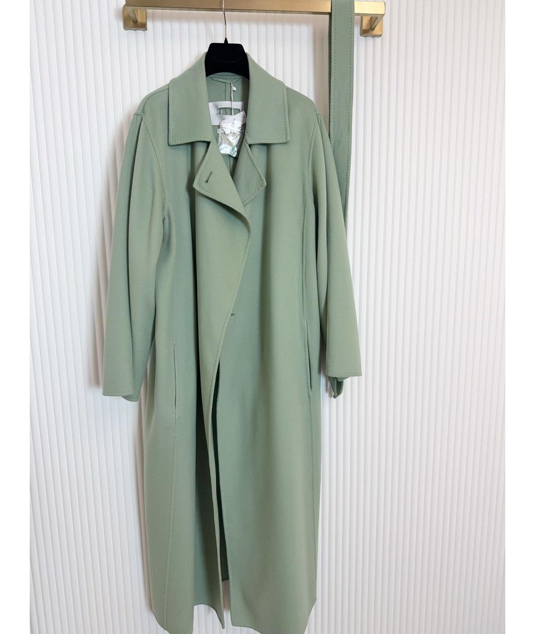 MAX MARA Зеленые кашемировое пальто, фото 2