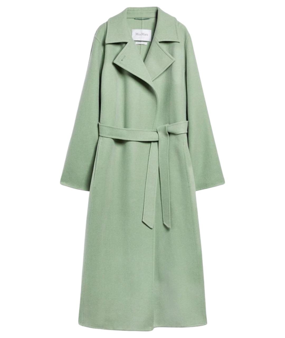 MAX MARA Зеленые кашемировое пальто, фото 1