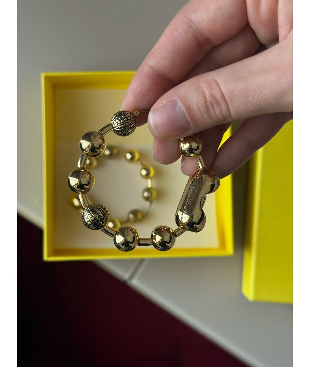 MARC JACOBS Золотые латунные серьги, фото 7