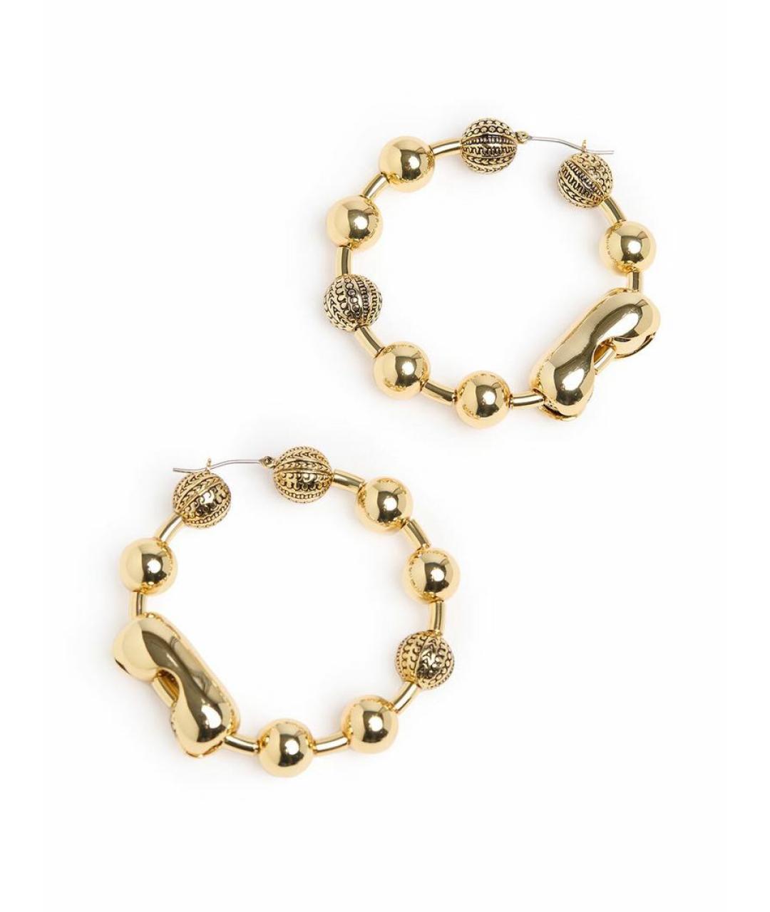 MARC JACOBS Золотые латунные серьги, фото 2